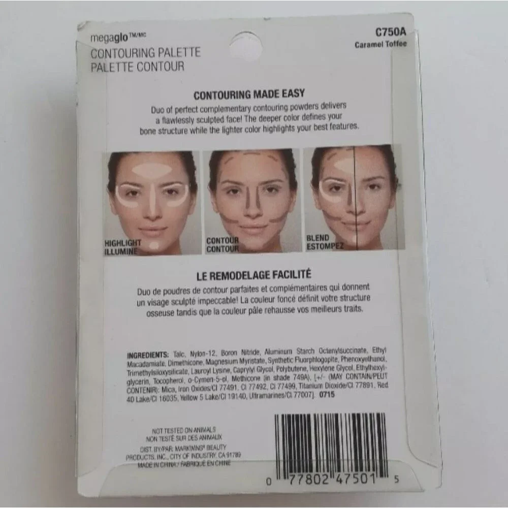 2/$20 Wet n Wild Mega Glo Contouring Palette Contour C750A CARAMEL TOFFEE 0.44Oz